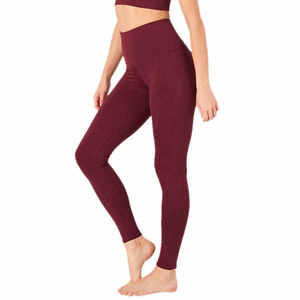 Femmes taille élastique taille haute entraînement Yoga Leggings sans couture Fitness bout à bout levage Biker pantalon solide Scrunch bout à bout sport - Product Image 3
