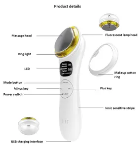 Os melhores dispositivos de microcorrente para comprar em 2024 6 em 1 máquina facial profissional portátil LED terapia de luz ferramentas para cuidados com a pele