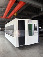 BLFD4020 Machine de découpe laser à fibre CNC entièrement fermée à double navette pour tôles d'acier au carbone et d'acier inoxydable