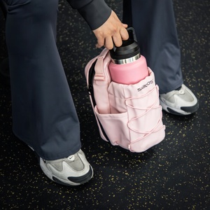 Bolsa de Gimnasio Magnética Rosada LAMGOYI <span class=keywords><strong>para</strong></span> Mujer, Riñonera Cruzada Impermeable con Cierre de Cremallera y Soporte <span class=keywords><strong>para</strong></span> Botella de Agua <span class=keywords><strong>para</strong></span> Deporte y Fitness - Product Image 5