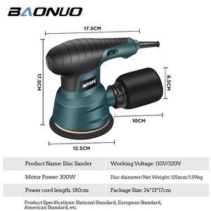 <span class=keywords><strong>Ponceuse</strong></span> & Polisseuse Électrique Multifonctionnelle Portative pour Bricolage, Rénovation du Bois et Meulage à Disque - Product Image 2