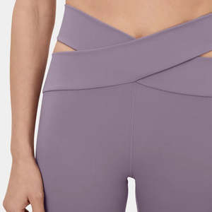 OEM Push Up Leggings High Stretch Anti-Celulitis Leggings Cross Waist Leggings para mujeres - Product Image 2