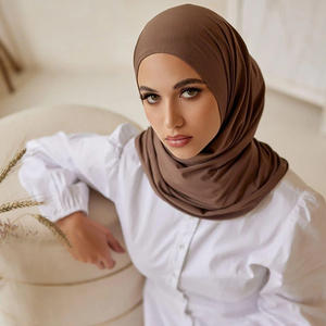 Gran oferta, bufandas ajustadas, Hijabs musulmanes, Jersey, Hijab versátil, bufanda, Jersey, Jersey elegante, Hijab, bufanda para mujer para las cuatro estaciones - Product Image 3