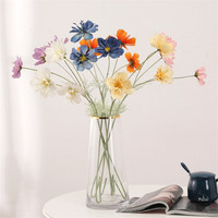 Bunga Gerbera Buatan 3 Kepala Bahan Sutra Tinggi 70cm Tahan Lama Dekorasi Rumah/Pernikahan
