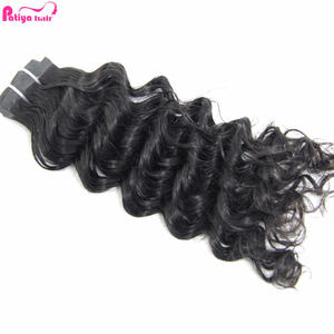 Mollette sottili per capelli ondulati naturali non trasformate in Clip invisibile peruviano-in extension originali per capelli umani donne nere - Product Image 1