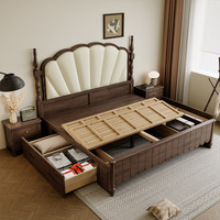Ensemble de chambre à coucher de luxe moderne, nouveaux modèles personnalisables, cadre en bois massif, lit double king size, cadre de lit en bois massif pour chambres design