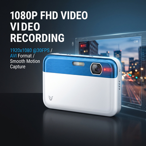 Cámara <span class=keywords><strong>para</strong></span> Vlogging de 48MP con Lente Dual CMOS, Zoom 16X, Antivibración, USB Tipo-C, Pantalla IPS, Flash LED, <span class=keywords><strong>Mini</strong></span> Cámara <span class=keywords><strong>para</strong></span> Fotografía - Product Image 6
