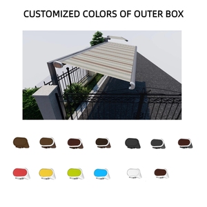 Toldo Retráctil <span class=keywords><strong>de</strong></span> Lujo con Casete Completo, Protección Solar, Resistente al Viento y Anti-UV <span class=keywords><strong>para</strong></span> Patio Exterior, Hogar y Hotel - Product Image 4