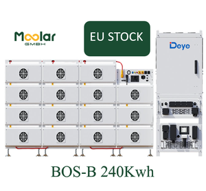 แบตเตอรี่โซลาร์อุตสาหกรรม Deye 240kWh สำหรับสั่งซื้อจำนวนมาก รุ่น BOS-B 240PRO แบบติดตั้งในตู้คอนเทนเนอร์ ระบบกักเก็บพลังงาน LFP ได้รับการรับรองมาตรฐาน CE มีสินค้าในสต็อก EU - Product Image 1