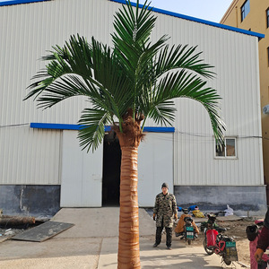 Grandes plantes artificielles de palmiers d'extérieur, grandes plantes artificielles ignifuges, palmiers dattiers artificiels, cocotiers artificiels - Product Image 4