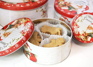 Hình Dạng Tròn <span class=keywords><strong>Tin</strong></span> Set Cookie Tins Tùy Chỉnh Cookie Có Thể Thực Phẩm Lớp Cookie <span class=keywords><strong>Tin</strong></span> Kim Loại Bao Bì Hộp - Product Image 3