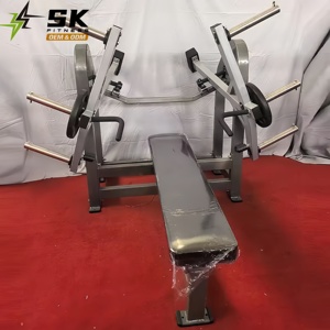 เครื่องบริหารกล้ามเนื้อหน้าอกแบบวางแผ่นน้ำหนัก SK High-End Commercial Flat Bench Chest Press Machine 3 แผ่น สำหรับการฝึกความแข็งแรงของร่างกายส่วนบน - Product Image 3