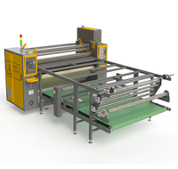Machine de transfert de chaleur à rouleaux à grande vitesse 1000 mm avec rouleau de processus de bleuage, calandra industrielle pour la production en série