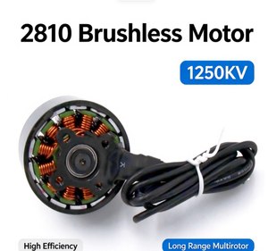 2810 <b>Brushless</b> <b>Motor</b> 1250KV for Long Range Multirotor FPV Drone - Product Image 1