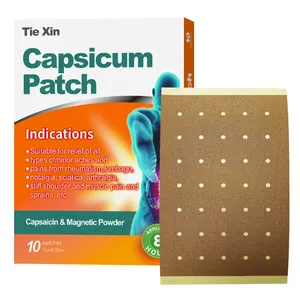 多孔質唐辛子プラスター ホット接着チリ唐辛子プラスター 120x180mm CE認証済み 身体の痛み緩和パッチ - Product Image 5