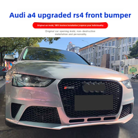 Pare-chocs avant Audi A4 modifié RS4, grand contour, modèles 13-16 B8, grille nid d'abeille S4 améliorée, ABS, neuf