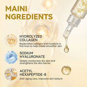 Sérum Anti-Âge Doux et Naturel à l'Acide Salicylique, <span class=keywords><strong>Ampoule</strong></span> <span class=keywords><strong>de</strong></span> Collagène Profond, Sérum Hydratant Éclaircissant à la Vitamine C - Product Image 4