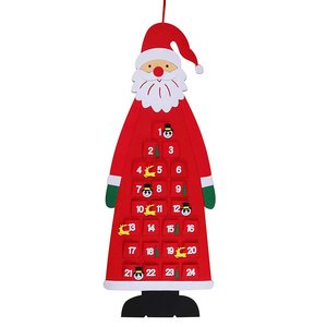 Large Size Santa Christmas <strong>Advent</strong> <strong>Calendar</strong> Wall Hanging <strong>Felt</strong> Design MOQ 100pcs - Product Image 5