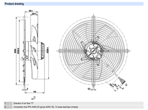 ebm-papst S2D300-BP02-30 300mm AC Axial <b>Fan</b> Industrial Ventilation Cooling <b>Fan</b> for HVAC and Condenser Systems - Product Image 3