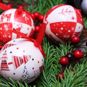 Bolas Decorativas de Navidad para Adornos de Árbol, 7.5cm, Adhesivas, de Espuma, con Diseño de Alce - Product Image 2