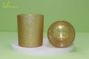 Velas de Navidad de alta calidad al mejor precio personalizadas, tarro de 7oz, portavelas de vidrio en aerosol con purpurina DIY, tarro de vidrio para Decoración - Product Image 4