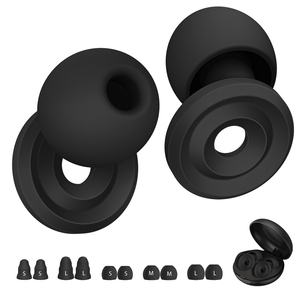 Tapones para los Oídos con Filtro de 5 Tamaños, Reducción de Ruido, Protección Auditiva, Insonorización, Tapones para los Oídos para Motocicleta, Puntas de Espuma con Memoria, Tapones de Espuma para los Oídos - Product Image 1