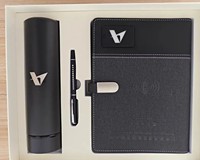 Ensemble de carnets écologiques personnalisés avec logo imprimé, cadeaux d'entreprise originaux avec couverture en cuir, y compris stylo et bracelets
