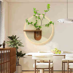 2024 thiết kế mới nhất 3D kem phong cách LED với thực chai và nhà máy tường nghệ thuật treo trang trí cho phòng ăn nhà hàng trang trí nội thất - Product Image 6