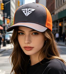 Casquette Trucker OEM avec Logo Brodé, Style Urbain, Dos en Maille Respirante, Fermeture Snapback Réglable pour Hommes et Femmes, Extérieur, Faible MOQ, Classique - Product Image 1