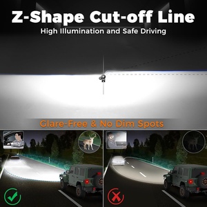 Faros LED OVOVS de 7 Pulgadas con Luz Diurna DRL, Señal de Giro, Luz Alta/Baja para Jeep Wrangler JK JKU TJ LJ CJ Hummer H1 H2 - Product Image 3