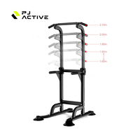Torre de Dominadas Multifuncional Portátil con Altura Ajustable, Estación de Dominadas, Barra de Dominadas, Equipo de Fitness para Hombres, Mujeres y Niños