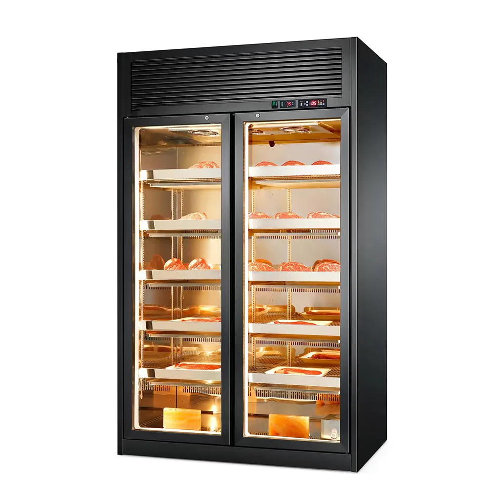 강한 공기 정화 고기 드라이 에이징 냉장고 상업용 스테이크 비프 에이저 고기 드라이 에이징 냉장고 홈 드라이 에이징 냉장고