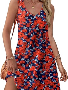 Vestidos <span class=keywords><strong>de</strong></span> Gasa Vintage para Mujer, <span class=keywords><strong>Primavera</strong></span>/Otoño/Invierno/Verano 2026, Holgados, Cuello en V, Sin Mangas, Transpirables, para Usar sobre Trajes <span class=keywords><strong>de</strong></span> Baño, con Bolsillos - Product Image 2