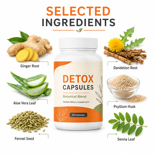 Capsules de nettoyage du côlon antioxydantes de haute qualité, certifiées biologiques et GMP, sans gluten, 60 capsules végétaliennes, favorisent la santé intestinale - Product Image 5