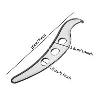 Grattoir musculaire en acier inoxydable pour la physiothérapie, la mobilisation des tissus mous, la libération des points de pression, la récupération sportive, outil de massage
