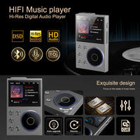 Reproductor MP3 HiFi sin pérdidas, decodificación DSD128, cuerpo de aleación de aluminio, salida LINE OUT, reproductor de música profesional para audiófilos