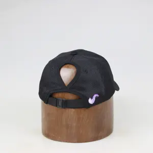 사용자 정의 포니 테일 구멍 모자 코 튼 포니 테일 메쉬 야구 모자 여자 여자 실행 야구 모자