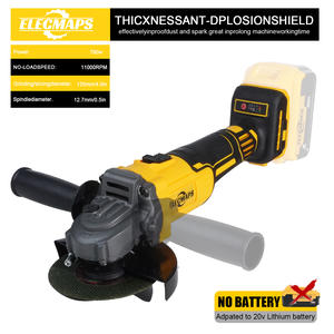 Meuleuse <span class=keywords><strong>d</strong></span>'angle sans fil 4-1/2\" et 5\" - Meuleuse compacte en acier allié robuste avec interrupteur à palette non verrouillable - Product Image 1