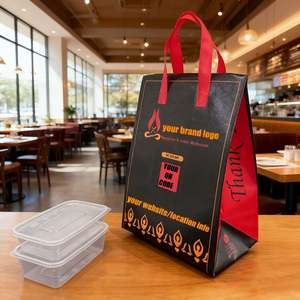 2025 Trending High Quality Food and Drink Delivery Thermal <b>Insulated</b> Take Away <b>Bag</b> with Your Own Logo - Product Image 2