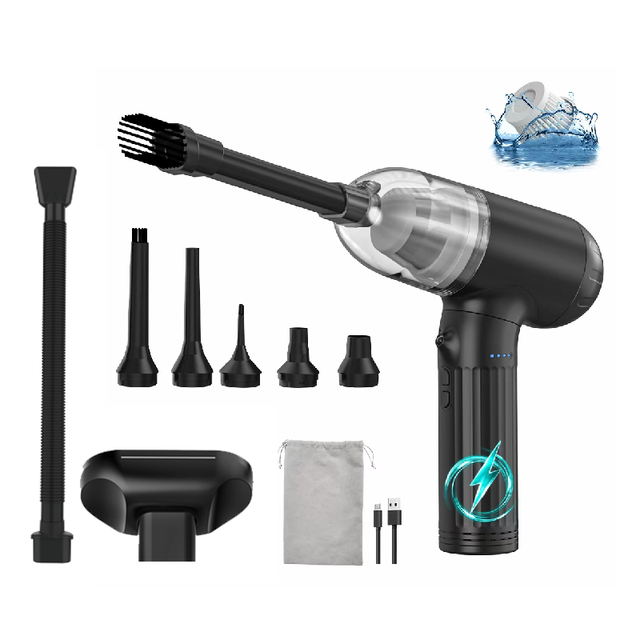 Cordless Car & Window Vacuum Cleaner with 12000Pa Suction 7500mAh Battery Dry Cleaning Lightweight Handheld Design