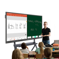 BYINTEK 4K Projecteur Smart Board 75 Pouces Smart Board 75 Pouces Affichage Interactif 4k Tout En Une Touche Écran De Projecteur À Distance