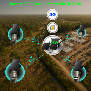 Stealth 2K Solarbetriebenes 4G Sicherheitskamera-Set in Tarnoptik Drahtloses Outdoor-CCTV-<span class=keywords><strong>System</strong></span> mit NVR-Hub Perfekt für Bauernhöfe & Jagd - Product Image 3