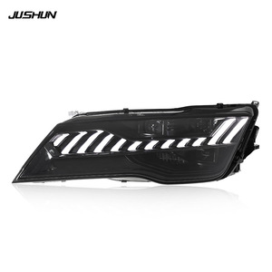 Ensemble de phares Jushun Audi A7 style RS7, LED DRL, clignotants séquentiels, 2011-2014 - Product Image 4