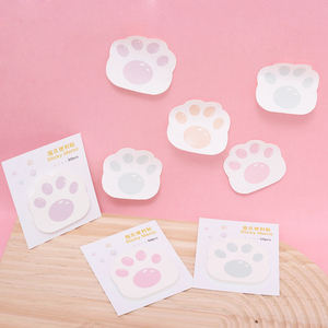 GF karikatür sevimli kedi <span class=keywords><strong>Paw</strong></span> şekilli Memo pedleri kullanımlık mesaj notları için kendinden yapışkanlı yapışkan notlar okul ofis programı hatırlatma - Product Image 4
