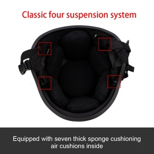 Casque de protection double en fibre de verre M88 personnalisable AmpsafeX pour enfants, sécurité en extérieur, boxe, équitation, protection quotidienne, 7 aérations, noir - Product Image 6