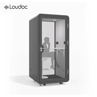 Cabine téléphonique de bureau insonorisée, design modulaire, petite cabine de confidentialité pour appels professionnels, hôtel, villa
