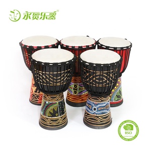 <span class=keywords><strong>Djembe</strong></span> กลองแอฟริกัน12นิ้วของเล่นไม้ยืดหยุ่นสำหรับเด็กแบบจีนดั้งเดิม