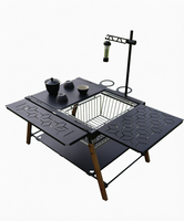 Table de camping pliable moderne en aluminium pour l'extérieur, portable, pour pique-nique, barbecue, poste de travail, certifiée CE