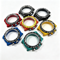 Boîtier de montre de plongée personnalisé en fibre de carbone étanche, logo personnalisable multicolore, accessoires de montre en gros