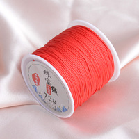 No. 72 crypté 0.8mm fil de jade bricolage tressé bijoux accessoires Taiwan rouge chaîne enduit finition pour vêtements Type de cordon de serrage